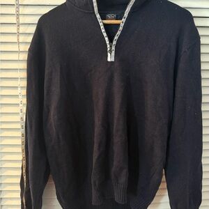 Paul & Shark Men's Dark Blue Zip Up Sweater
